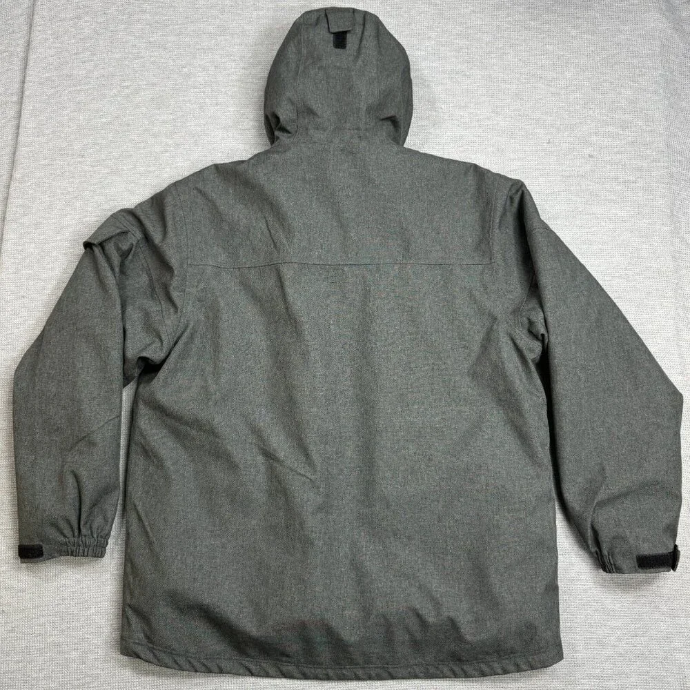 Dri Duck 3-in-1 Jacket Mens Size L Gray Hooded Storm Shell Interchange Pockets - Picture 2 of 16